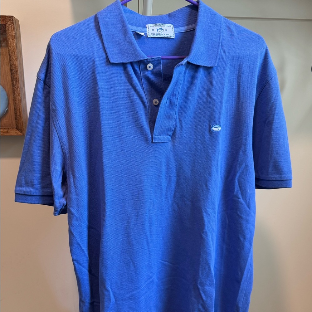 Southern Tide Blue Men's Polo Shirt - Short Sleeve
